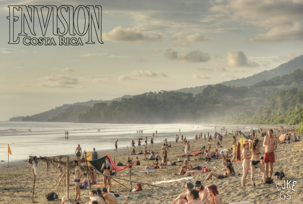 Beach picture from the Envision Festival 2015 shot by Luke G