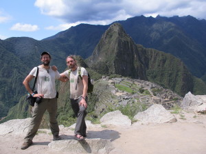 Turtle and Marc at Macchu Pichu