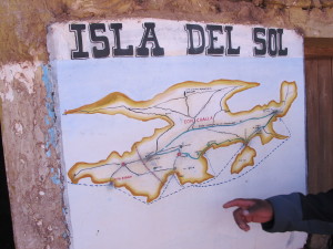 Map of Isla del Sol
