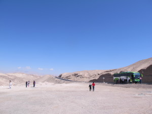 Stopped roadside in the Atacama desert