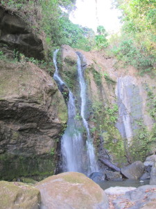 Waterfall swim spot at Diamante Verde